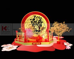 春節(jié)美陳鑼鼓新春